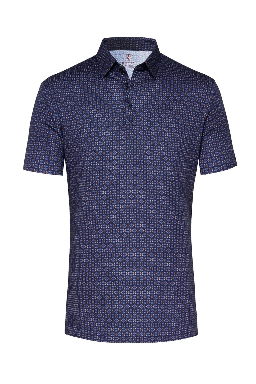 Heren Desoto | Jerseypolo »Polo« Donkerblauw